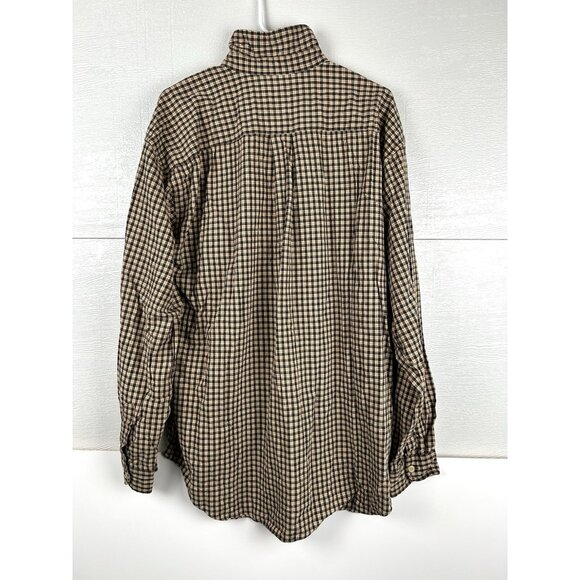 ABERCROMBIE & FITCH Mens Plaid Striped Cotton Long Sleeve Dress Shirt size L - Picture 15 of 16